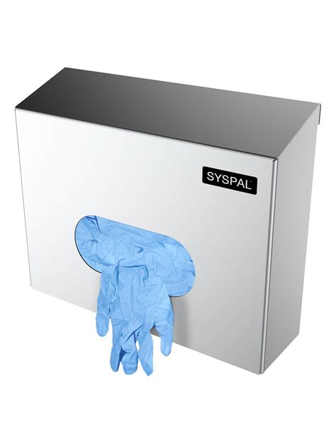 single stainless steel glove box holder|stainless glove dispenser.